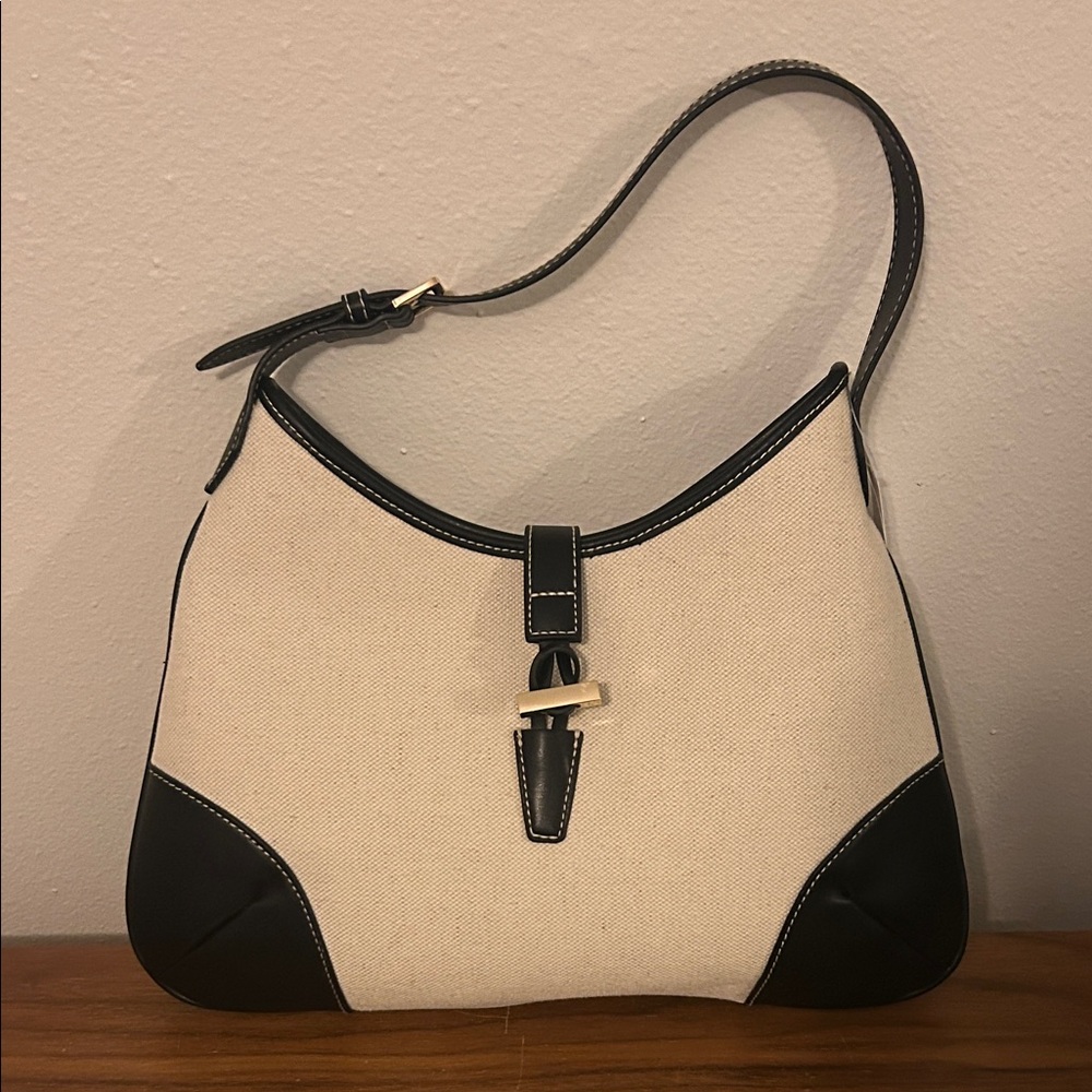 H&M Black and Cream Women's Bag